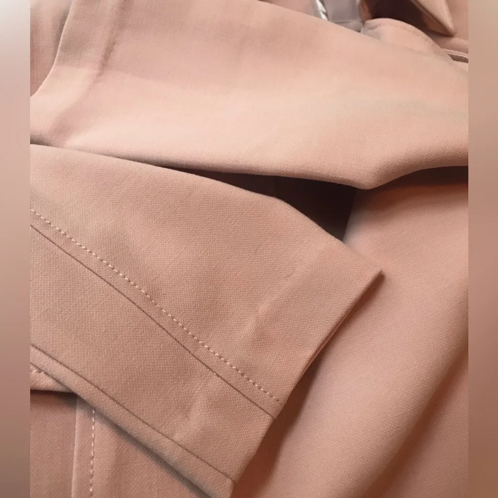 Elegant Pink Trench Coat - Picture 10 of 15